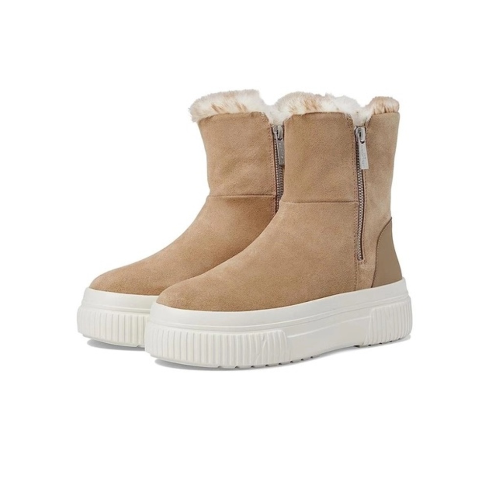 J Slides Wally Taupe Waterproof Suede booties